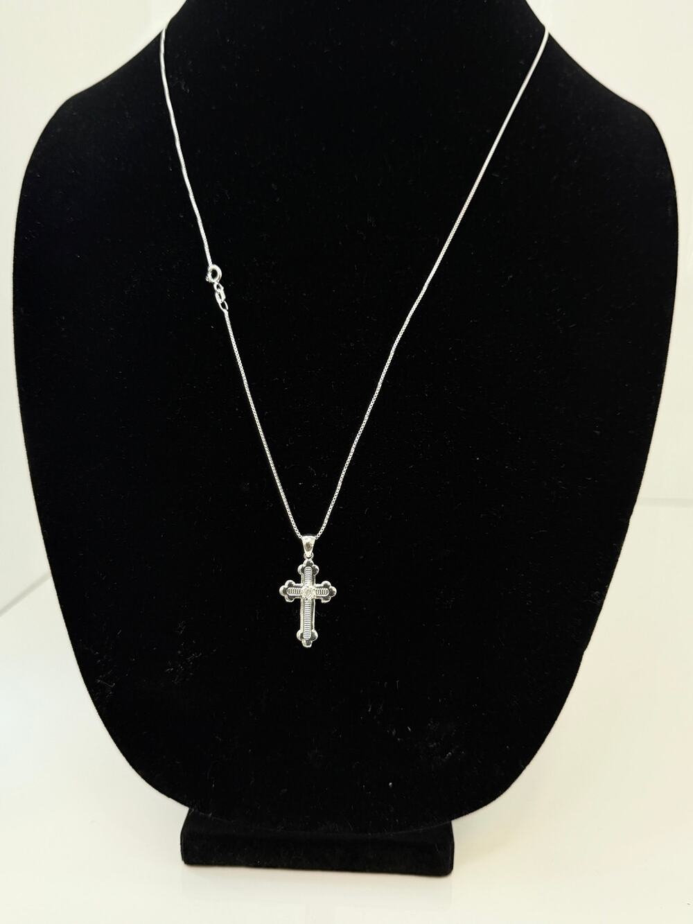 Cross Pendant Fine Chain Necklace